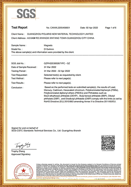 Certificate Of Honor